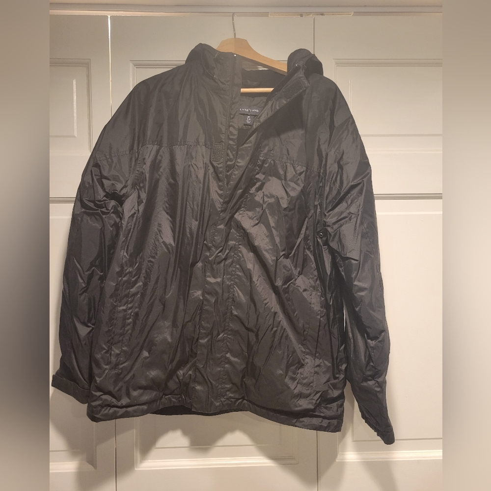 Mens fleece lined rain coat